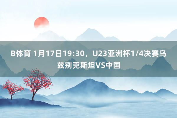 B体育 1月17日19:30，<a href=