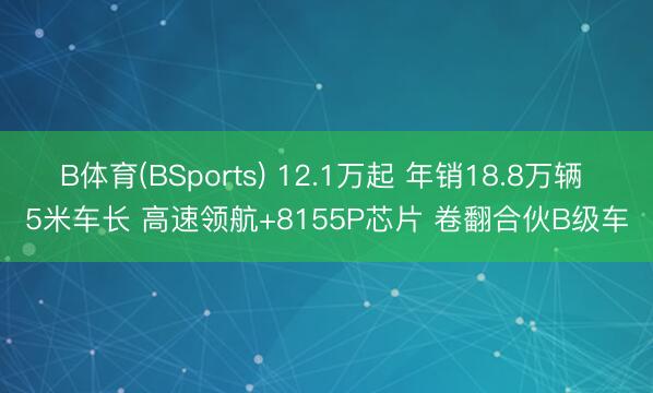 B体育(BSports) 12.1万起 年销18.8万辆 5米车长 高速领航+8155P芯片 卷翻合伙B级车