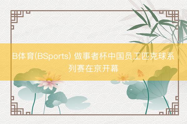 B体育(BSports) 做事者杯中国员工匹克球系列赛在京开幕
