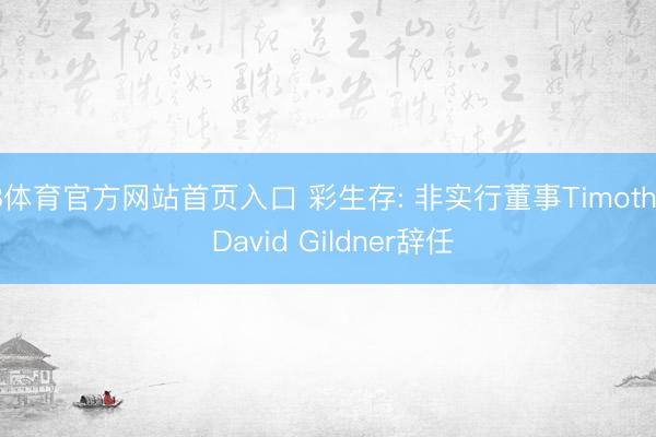 B体育官方网站首页入口 彩生存: 非实行董事Timothy David Gildner辞任